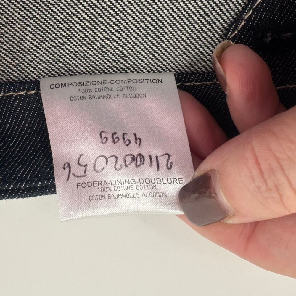 Balenciaga NWOT Dark Wash Wide Leg Flare Jeans – Size 27 – Made in Italy - Picture 15 of 15